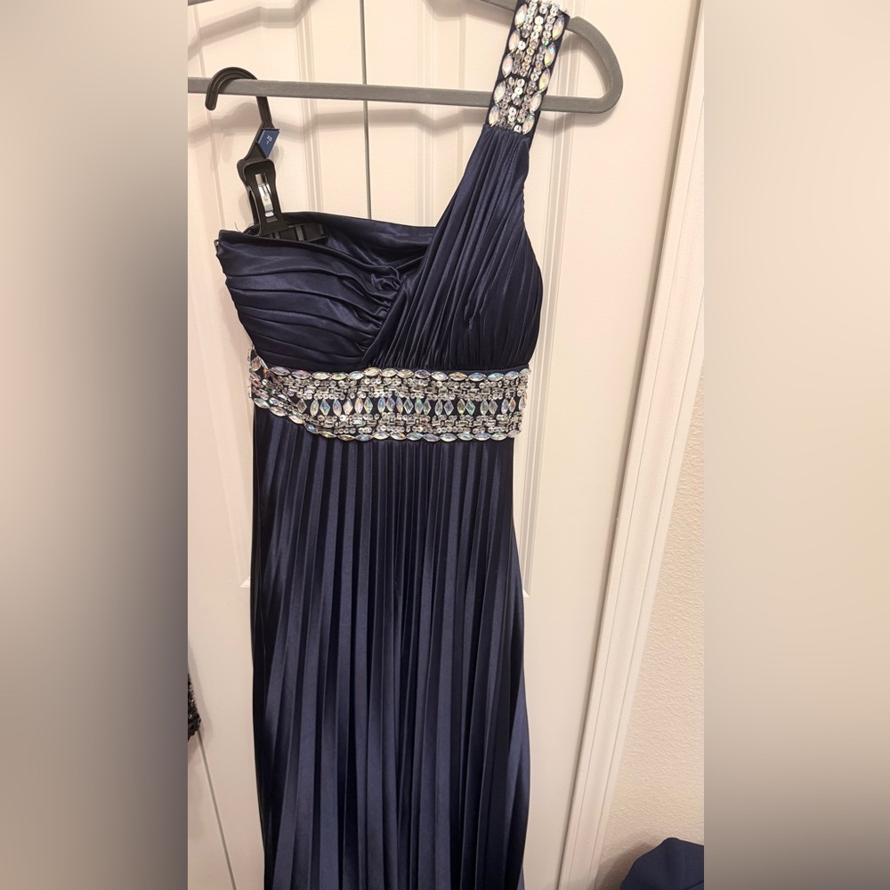 My Michelle Midnight Blue One Shoulder Dress